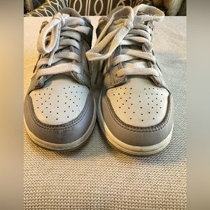Nike Dunk Low Pure Platinum Two Tone Grey | Kid Size 1Y| Pre-loved